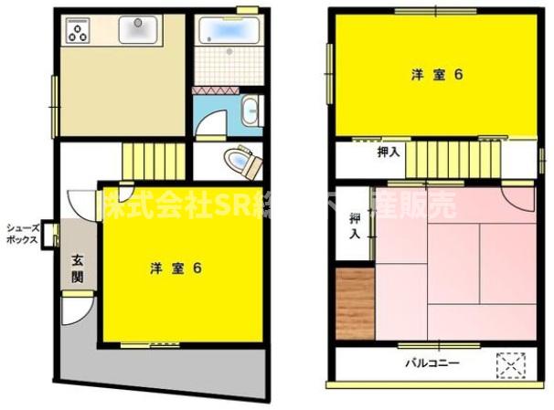 -階の間取り図