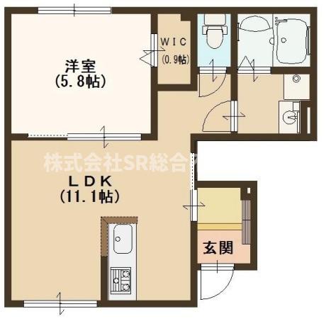 1階の間取り図