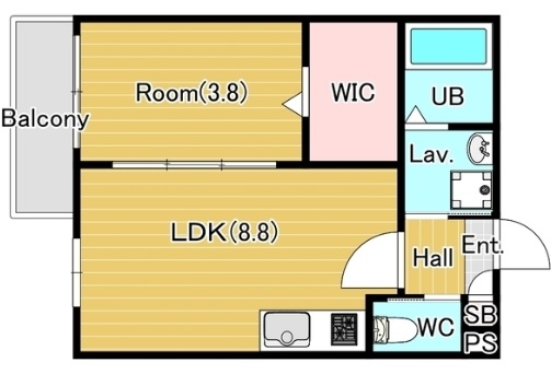 1階の間取り図