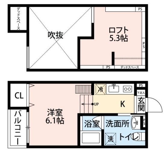2階の間取り図