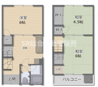 1階の間取り図