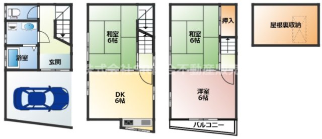 -階の間取り図