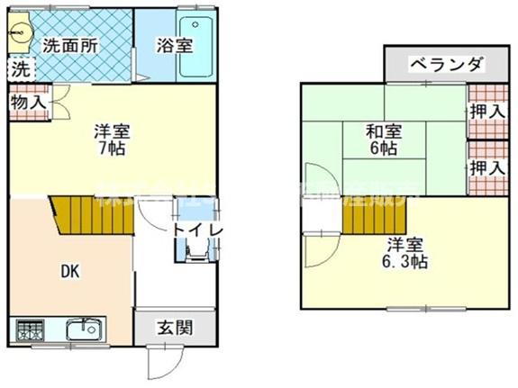 1階の間取り図