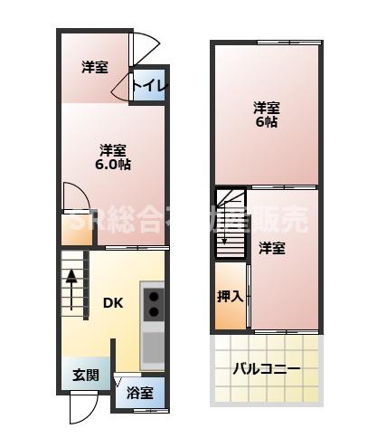 1階の間取り図