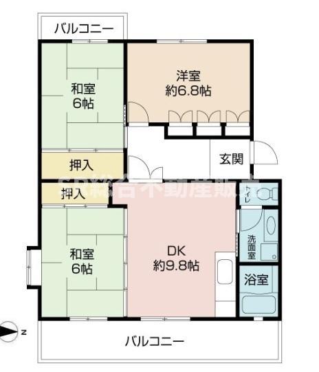 4階の間取り図