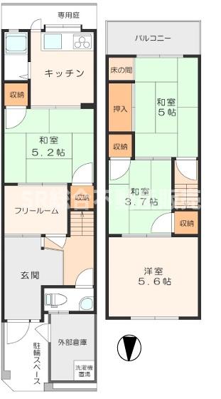 1階の間取り図