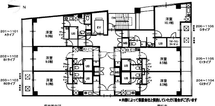 9階の間取り図