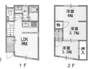 -階の間取り図