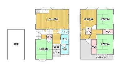 1階の間取り図
