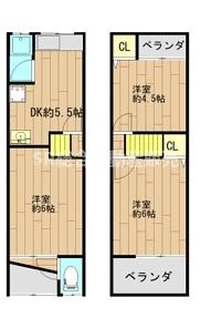 -階の間取り図