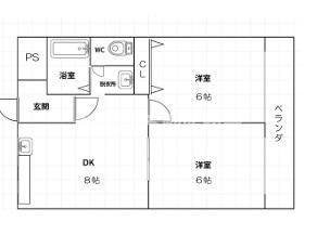 8階の間取り図