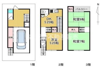 -階の間取り図