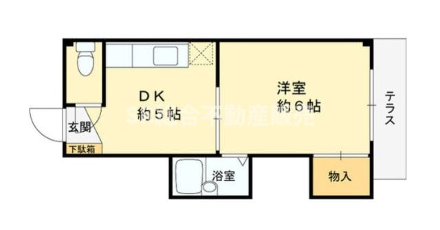 1階の間取り図