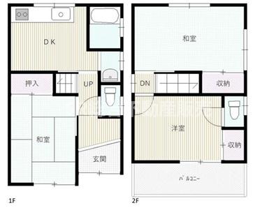 -階の間取り図