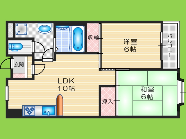 1階の間取り図
