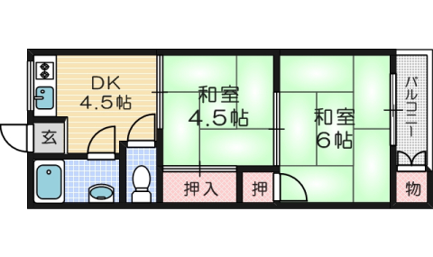 1階の間取り図