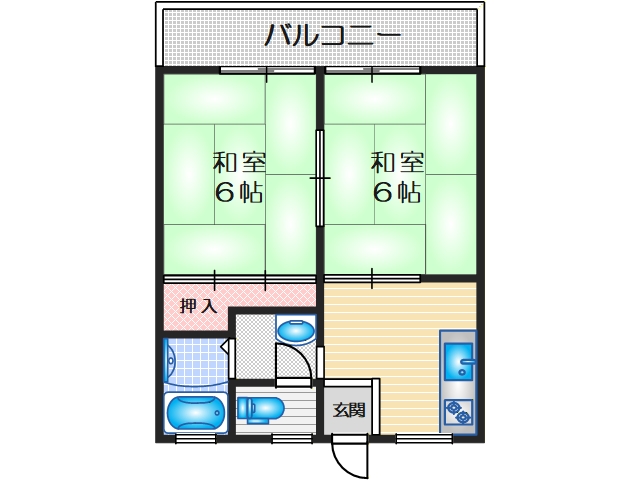 2階の間取り図