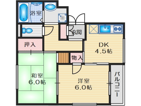 2階の間取り図