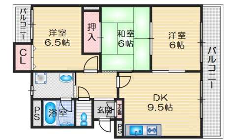 3階の間取り図