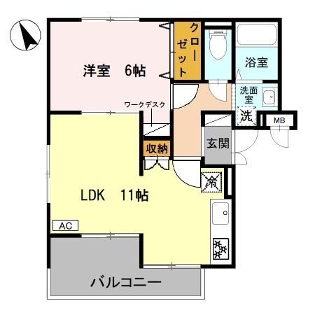 2階の間取り図