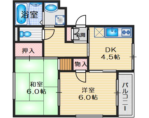2階の間取り図