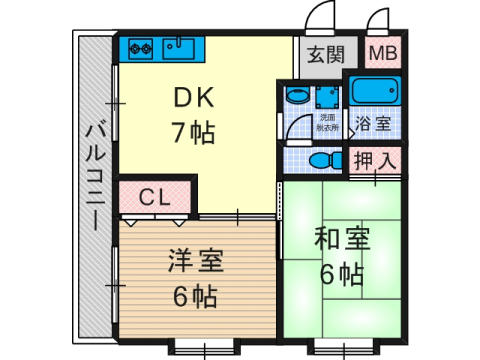 2階の間取り図