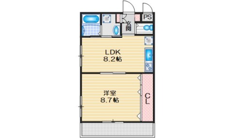 2階の間取り図