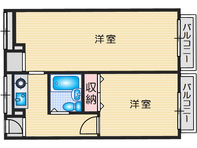 2階の間取り図