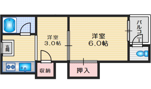 1階の間取り図