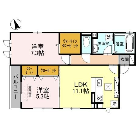 1階の間取り図