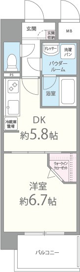 5階の間取り図