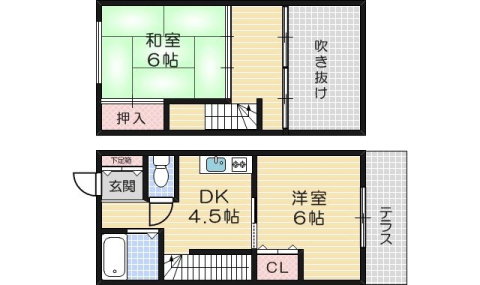 1階の間取り図