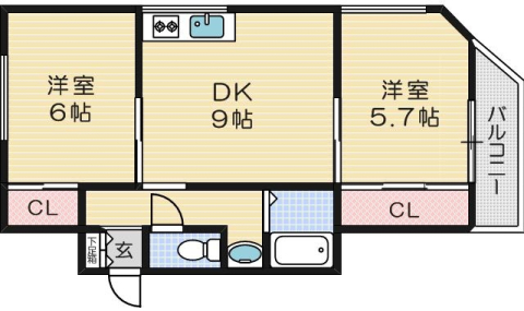 3階の間取り図