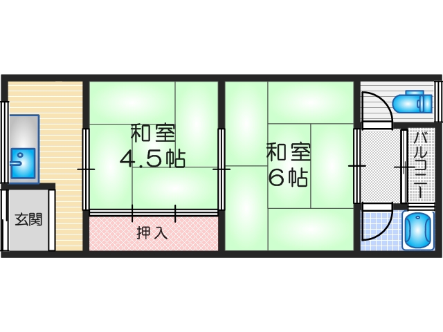 2階の間取り図