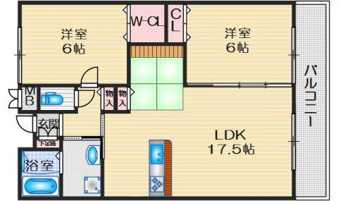 3階の間取り図