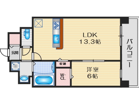 1階の間取り図