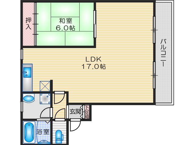 2階の間取り図
