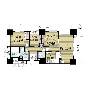 15階の間取り図