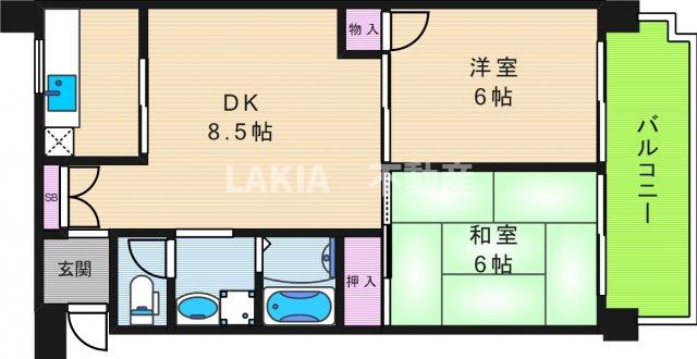 8階の間取り図