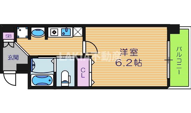 6階の間取り図