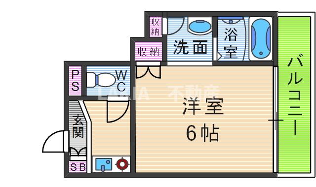 4階の間取り図