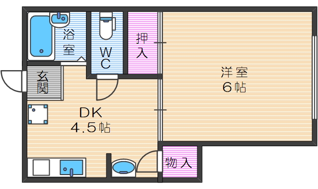 6階の間取り図