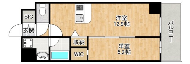 2階の間取り図