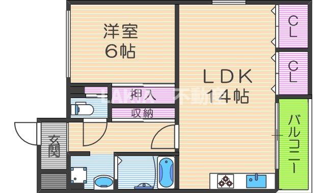 4階の間取り図