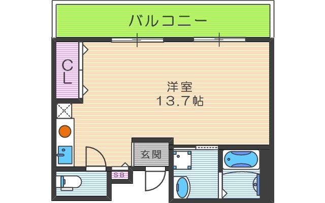 5階の間取り図