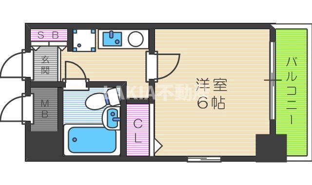 8階の間取り図
