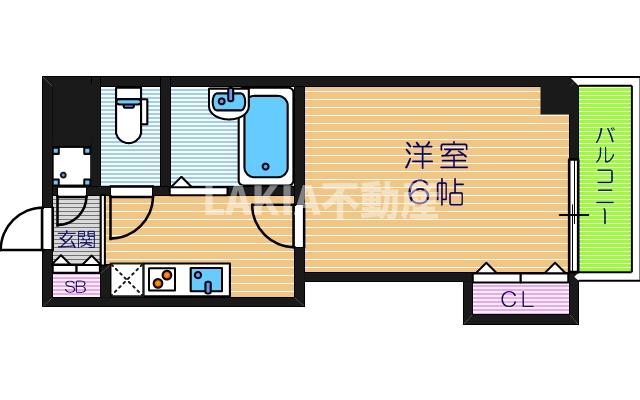 8階の間取り図
