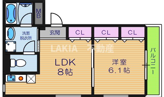 2階の間取り図