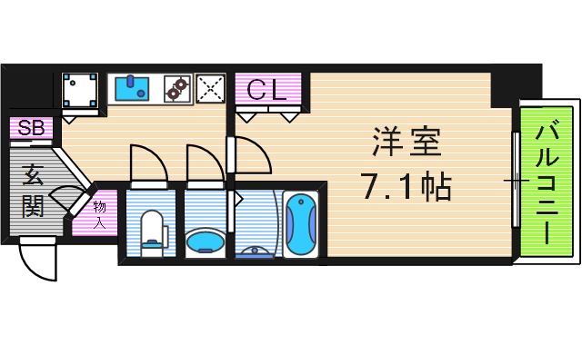 7階の間取り図