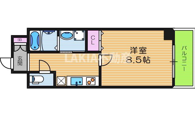 6階の間取り図